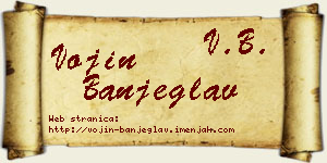 Vojin Banjeglav vizit kartica